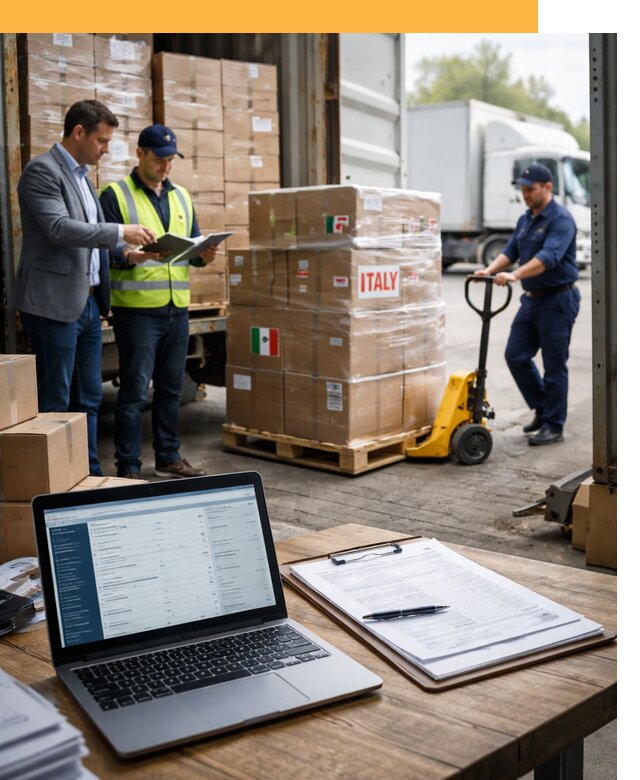 Доставка грузов из Италии: морские и авиаперевозки от 18491