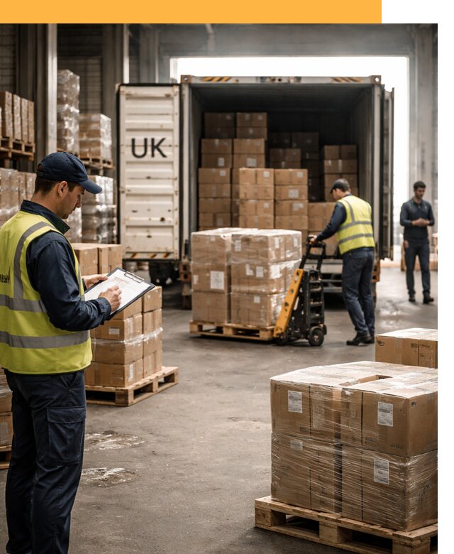 Доставка грузов из Великобритании с таможенным оформлением от 12841