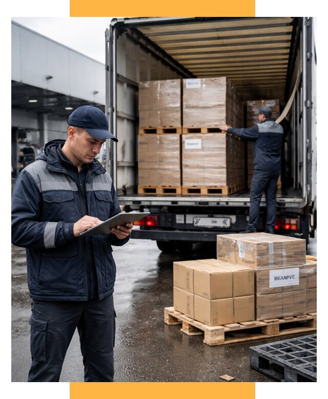 Доставка грузов из Беларуси от 15410 р. логистика СетСервис-Птг