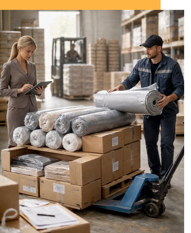 Перевозка текстиля по миру от 15410 руб. с таможней и страхованием