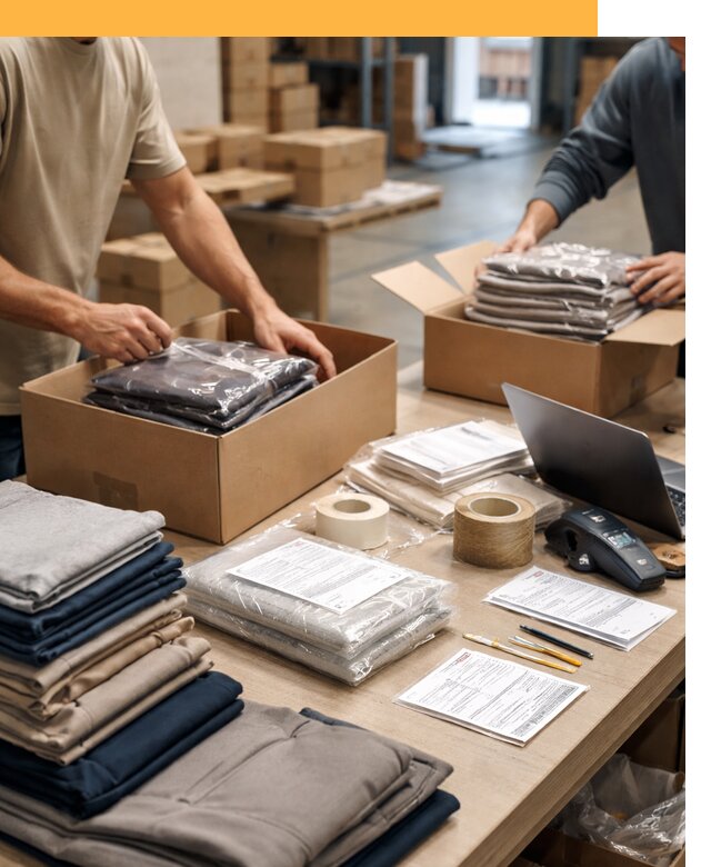 Перевозка одежды по миру от 7705 руб. с таможенным оформлением