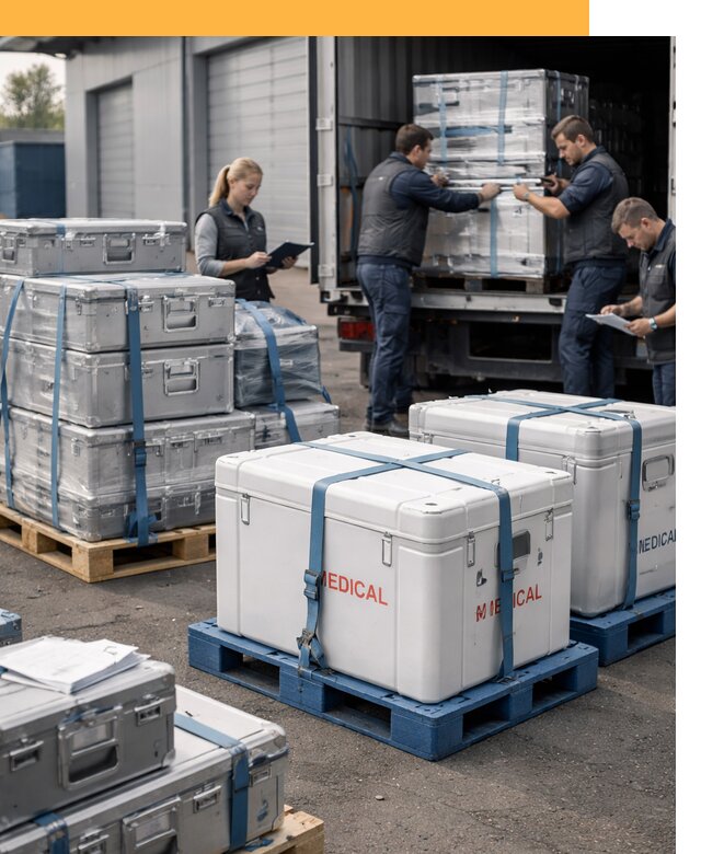 Перевозка медицинского оборудования по всему миру от 15410 руб