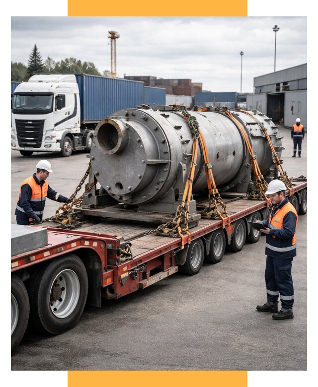 Перевозка тяжеловесных грузов под ключ от 154095 р. | СетСервис-Птг